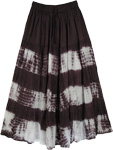 Black and White Tie Dye Skirt