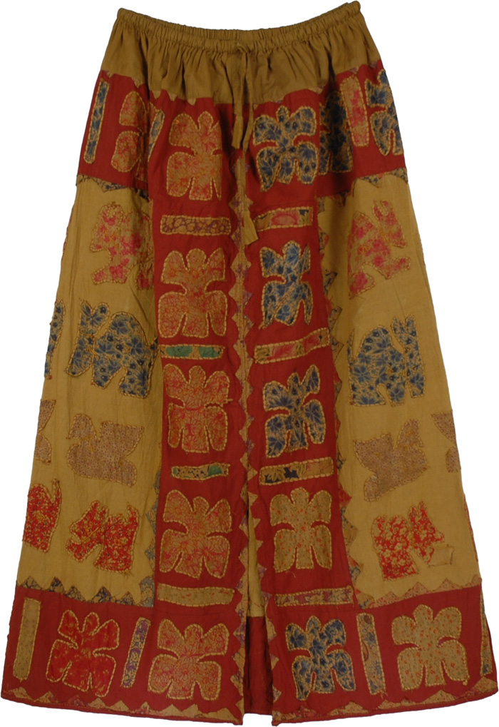 Luxor Gold Applique Skirt