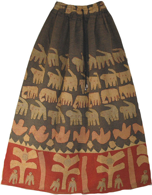 Very Bohemian Patchwork Cotton Long Skirt