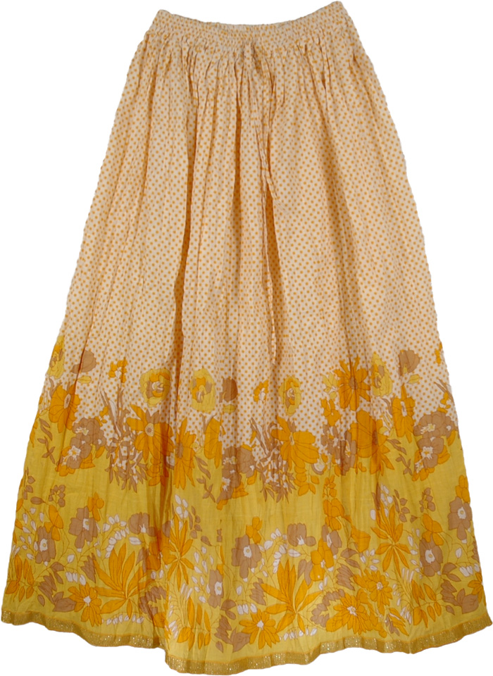 Yellow Summer Long Skirt | Clearance