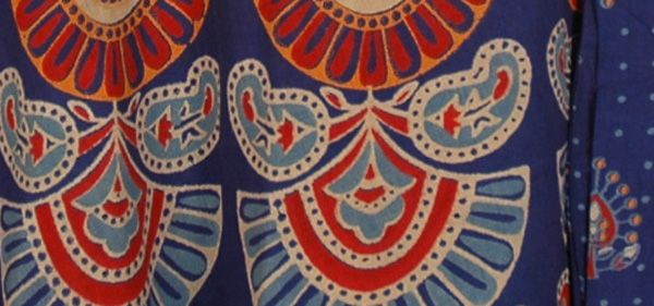 Mexico Boho Blue Wrap Skirt