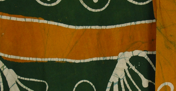Peru Green Earth Batik Wrap Skirt