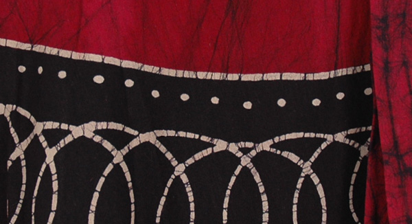 Java Tan Batik Dye Wrap Long Skirt