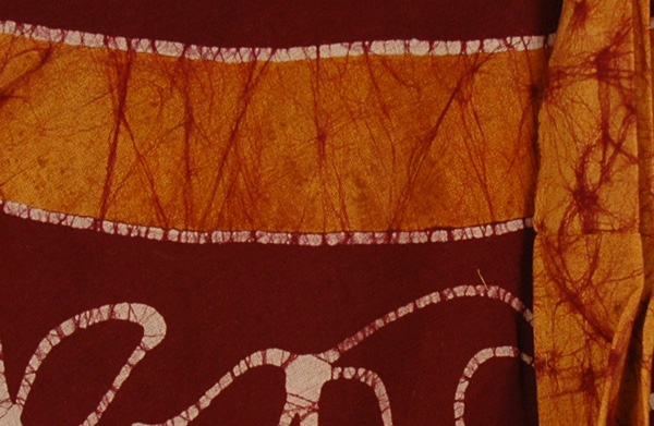 Glow Brown Batik Wrap Long Skirt