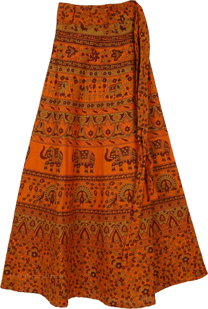 Orangina Long Tie Around Skirt