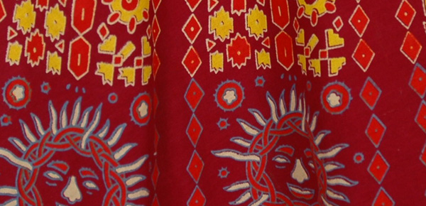 Yellow Monarch Ethnic Wrap Skirt
