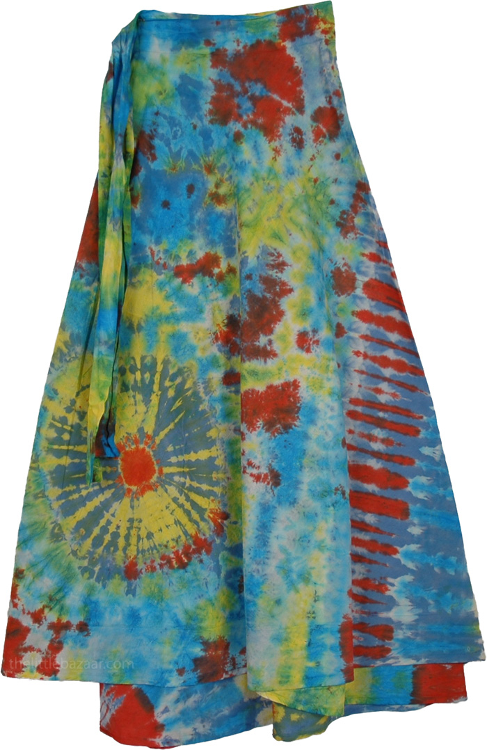 Curious Gypsy Tie Dye Wrap Long Skirt | Clothing | Tie-Dye, Wrap-Around ...