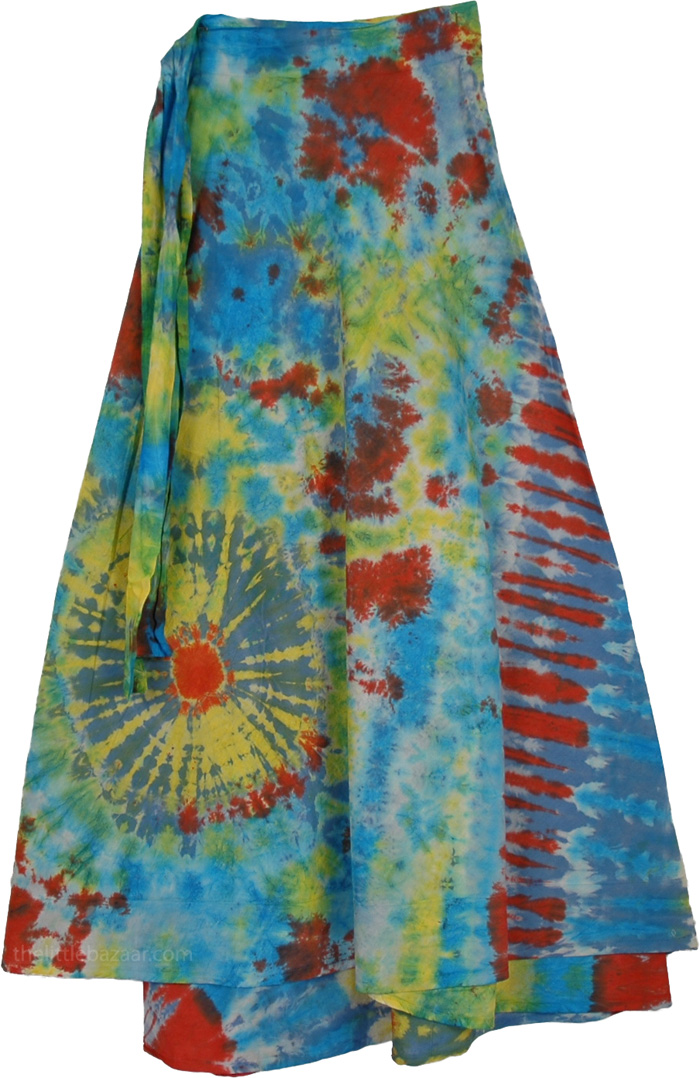 Curious Gypsy Tie Dye Wrap Long Skirt