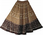 Boho Tie Dye Sequin Long Skirt 