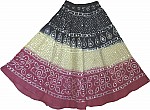 Boho Tie Dye Sequin Indian Long Skirt 