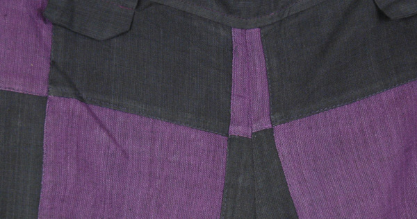 Purple Block Divided Skirt Pant