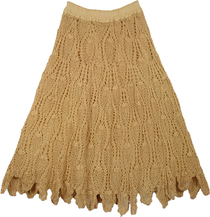 Yellow Earth Skirt All Crochet Pattern