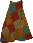 Rainforest Wrap Around Patchwork Skirt