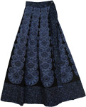 Blue Bayoux Long Tie Around Skirt