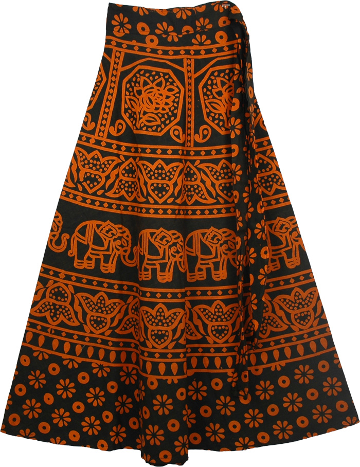 Tenn Orange Black Skirt