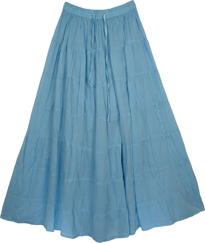 Blue Hues Bermuda Cotton Skirt