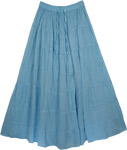 Blue Hues Bermuda Cotton Skirt