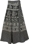 Mongolian Black and White Skirt