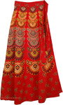 Verdigris Gypsy Ethnic Wrap Skirt