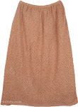 Dull Pink Crochet Skirt [3217]