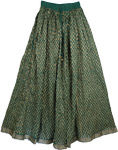 Bottle Green Firefly Sparkle Skirt