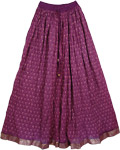 Grape Azure Gold Fashion Skirt