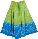 Chelsea Cucumber Tie Dye Long Skirt 33L