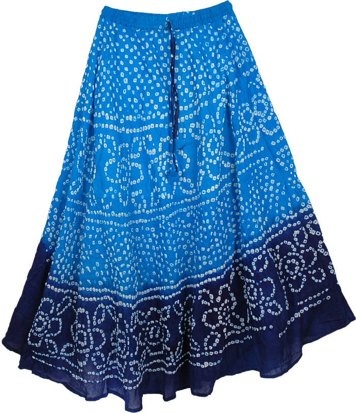 Blue Horizon Cotton Skirt