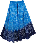 Blue Horizon Cotton Skirt