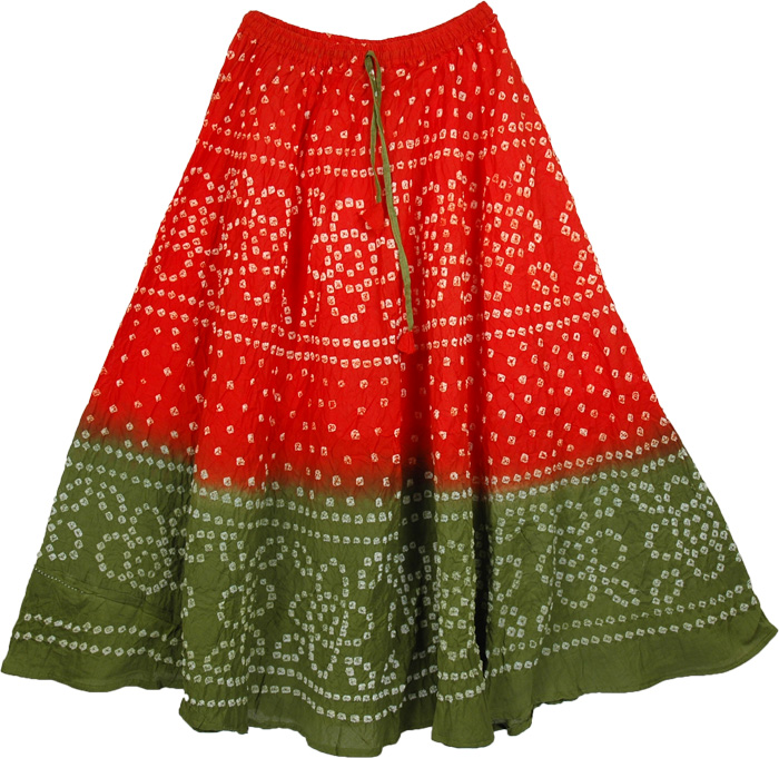 The Monza Indian Tie Dye Skirt