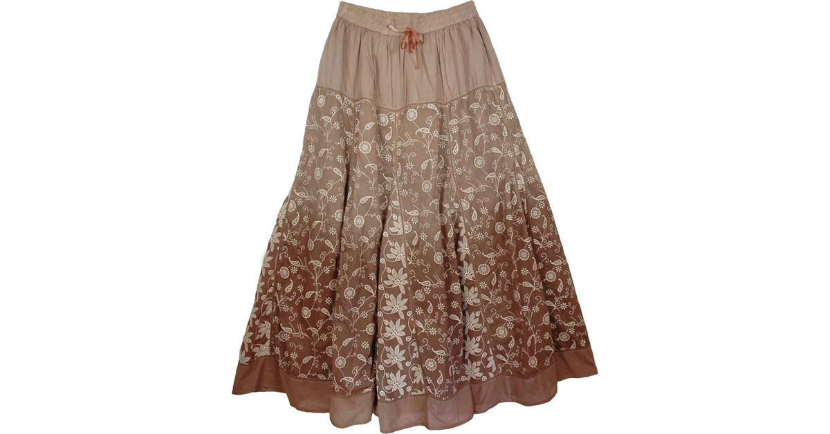 Brown Roman Fashion Skirt