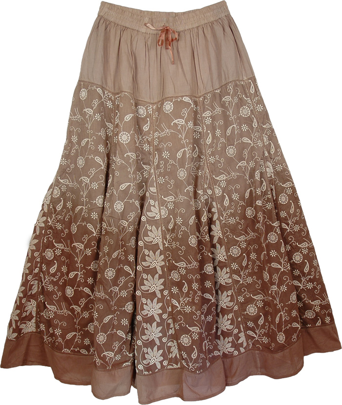 Brown Roman Fashion Skirt