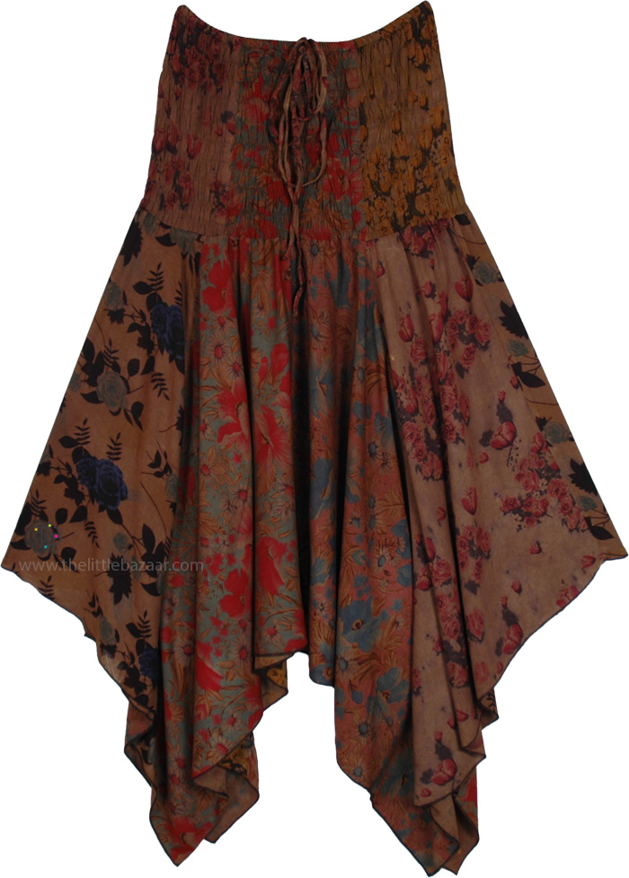 Cinnamon Sunset Multi-Wear Patchwork Fairy Skirt