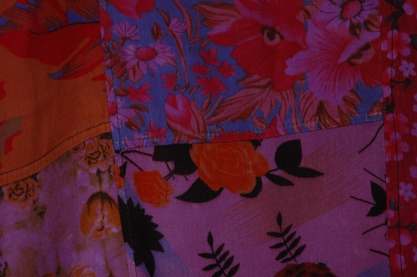 Violet Garden Wide-Leg Patchwork Boho Trousers