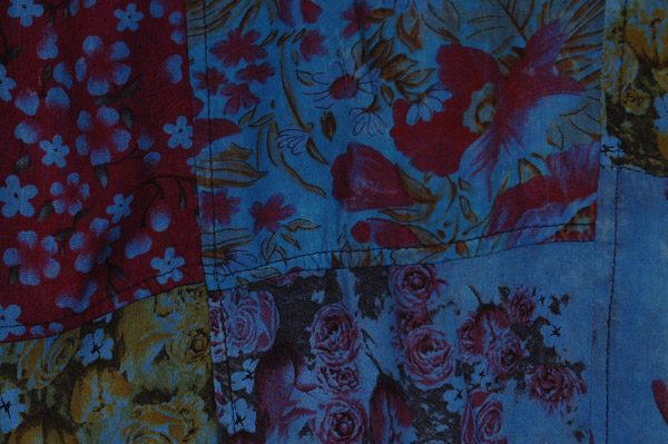 Ocean Blues Soft Cotton Patchwork Harem Pants