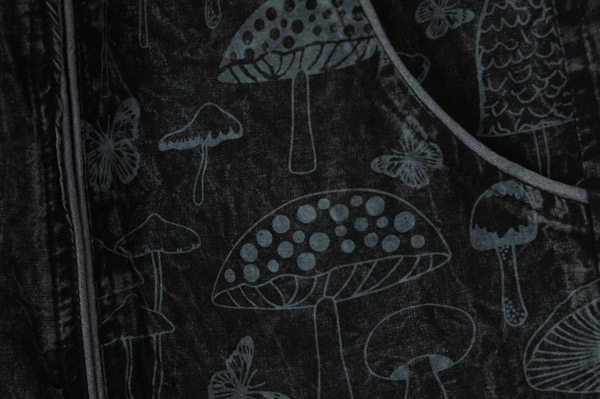 Midnight Mycology Cotton Harem Cargo Pants