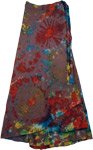 Wheels Colorful Tie Dye Long skirt  [3292]