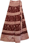 Heath Rose Long Wrap Ethnic Skirt