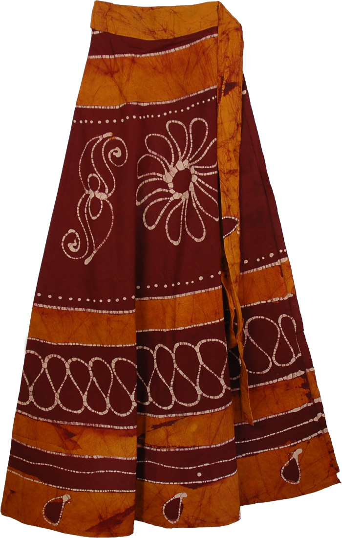 Heath Oregon Long Wrap Skirt