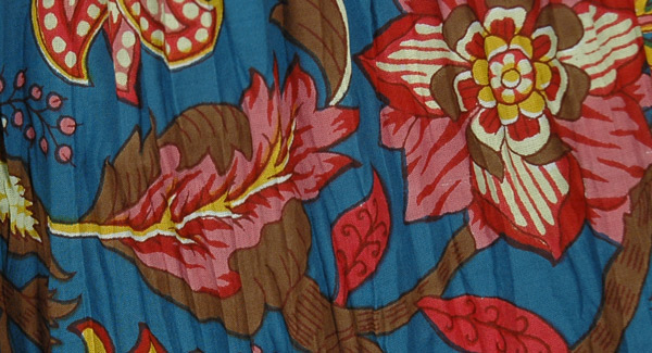 Blumine Floral Print Cotton Long Skirt