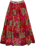 Shiraz Patchwork Long Skirt