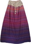 Crochet Band Cotton Indian Skirt [3347]
