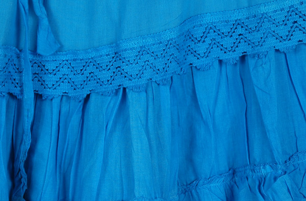 Cerulean Blue Frills Celebration Skirt