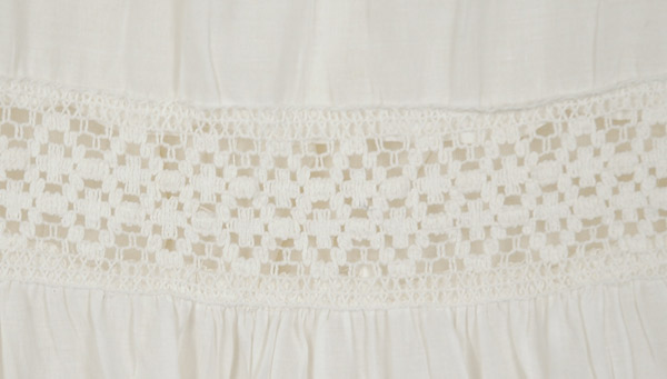 Crochet White Summer Cotton Long Skirt