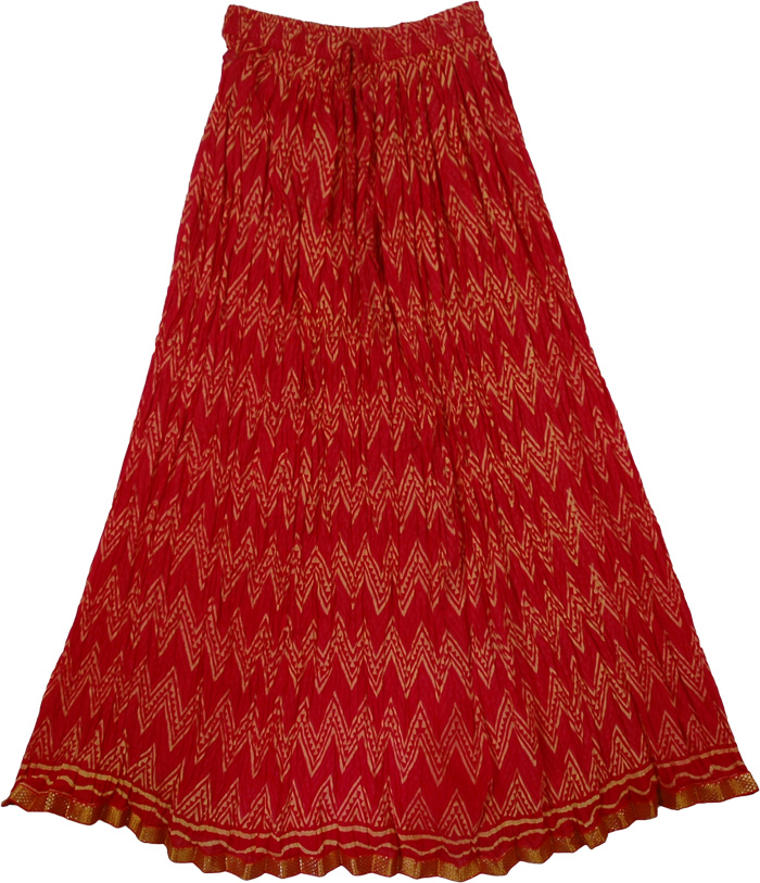 Flares Bohemian Crinkled Spring Skirt