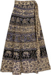 Wilderness Bay Blue Wrap Skirt