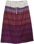 Crochet Band Cotton Indian Skirt Large Size [3427]