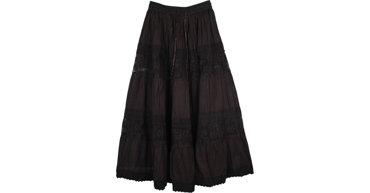 Nova All Black Skirt | Black | Black-Skirts
