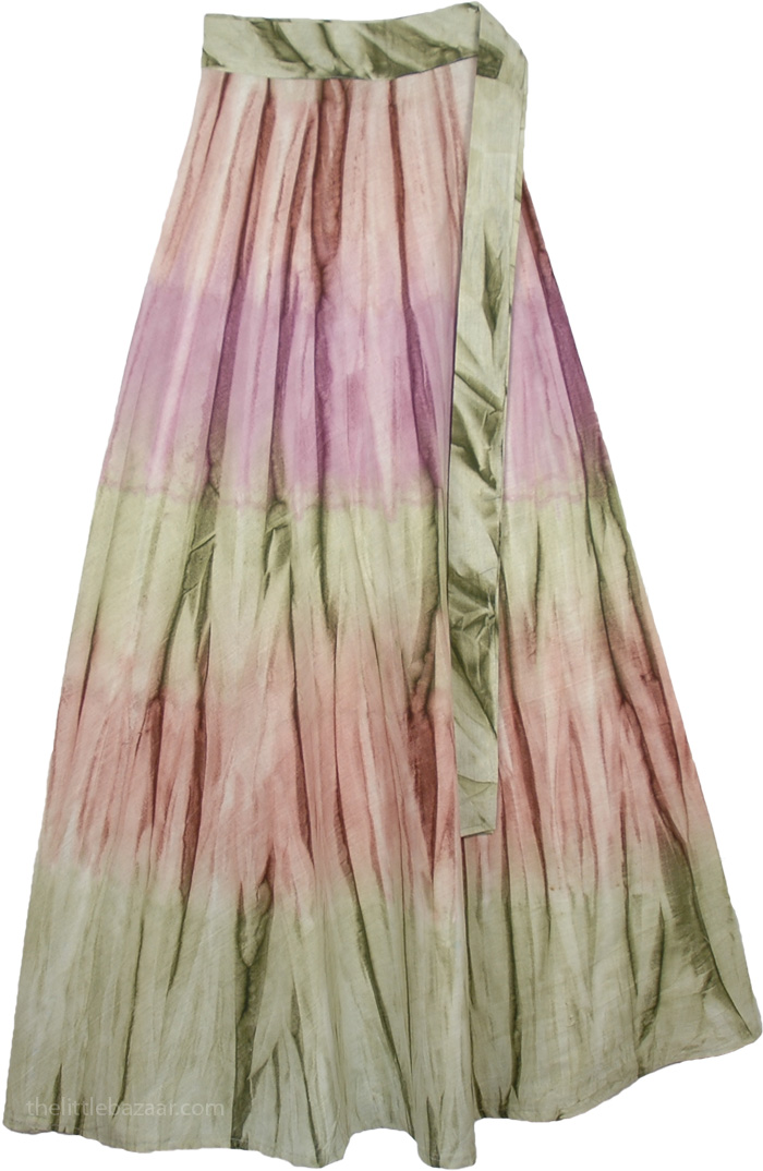 Allure Green Romantic Wrap Skirt