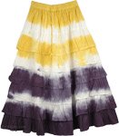 Thunder and Yellow Layered Skirt